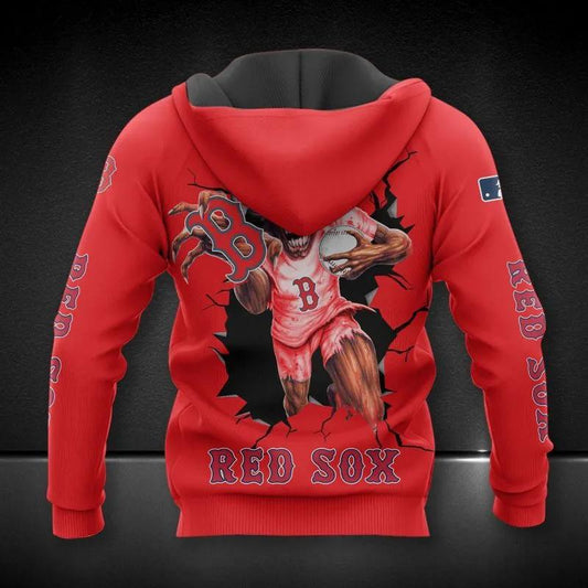 Boston Red Sox All Over Print Hoodie 1, MLB Hoodie Moonbestprint