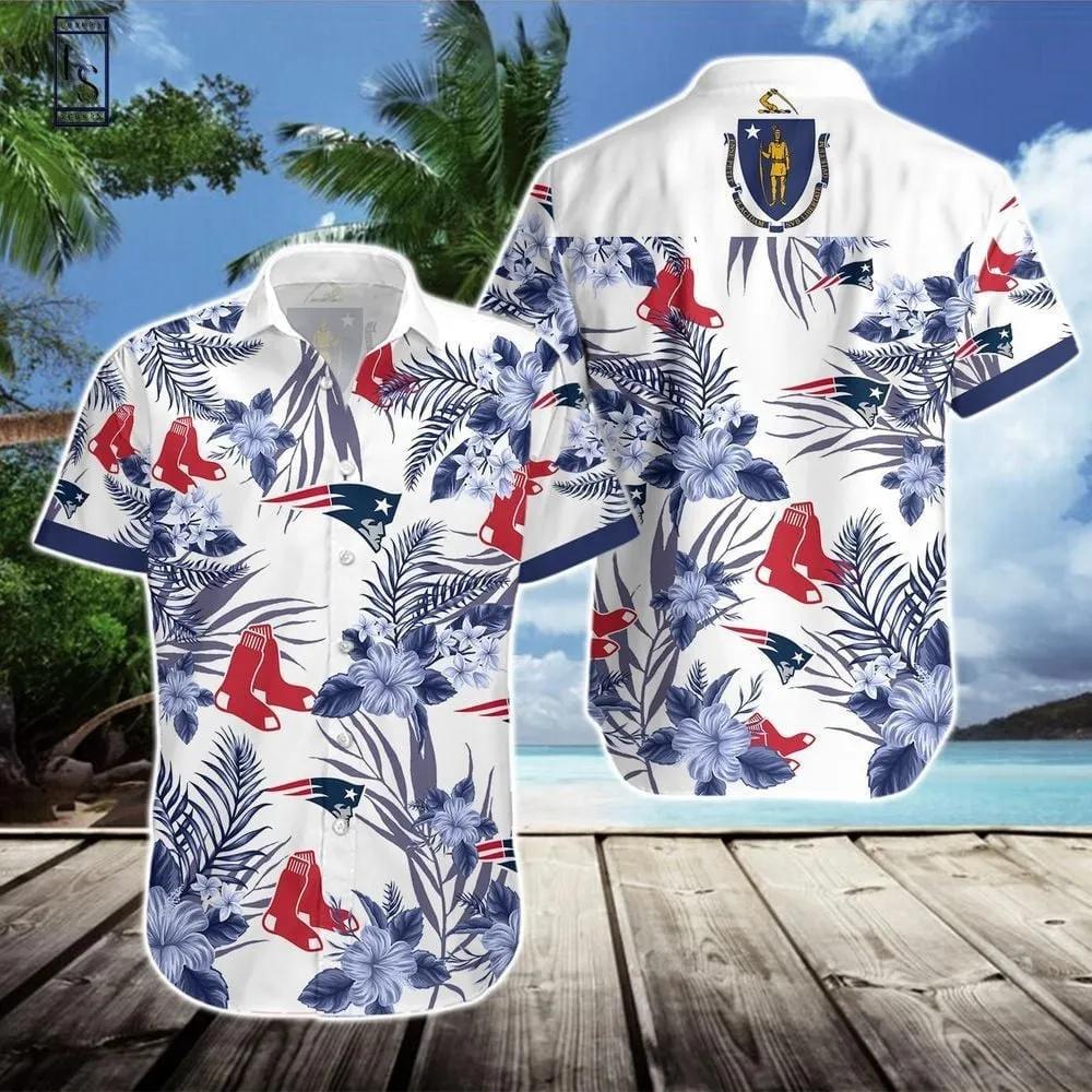 Boston Red Sox Hawaiian Shirt 2, MLB Hawaiian Shirt Moonbestprint