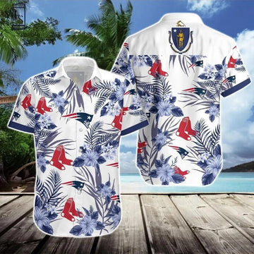 Boston Red Sox Hawaiian Shirt 2, MLB Hawaiian Shirt Moonbestprint