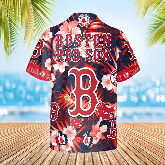 Boston Red Sox Hawaiian Shirt, MLB Hawaiian Shirt Gift For Fans Moonbestprint