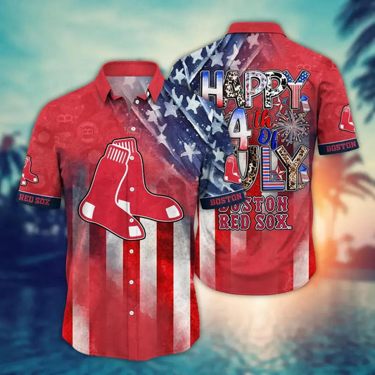 Boston Red Sox MLB Aloha Hawaiian Shirt 1, MLB Hawaiian Shirt Moonbestprint