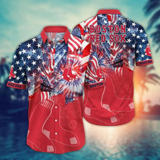 Boston Red Sox MLB Flower Aloha Hawaiian Shirt 10, MLB Hawaiian Shirt Moonbestprint