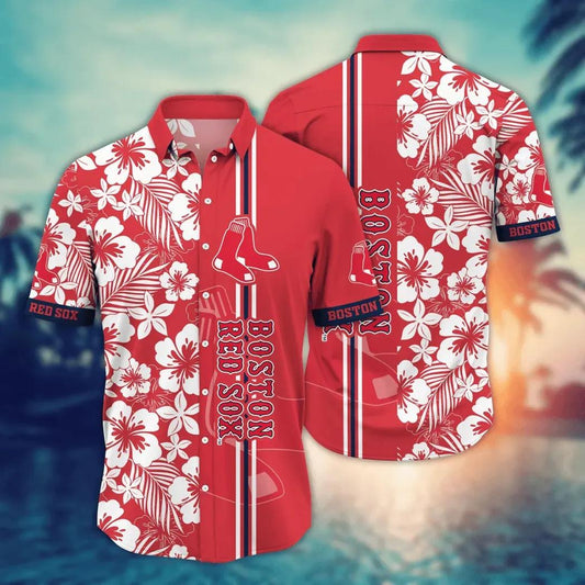 Boston Red Sox MLB Flower Aloha Hawaiian Shirt 13, MLB Hawaiian Shirt Moonbestprint