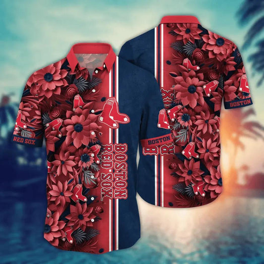 Boston Red Sox MLB Flower Aloha Hawaiian Shirt 7, MLB Hawaiian Shirt Moonbestprint