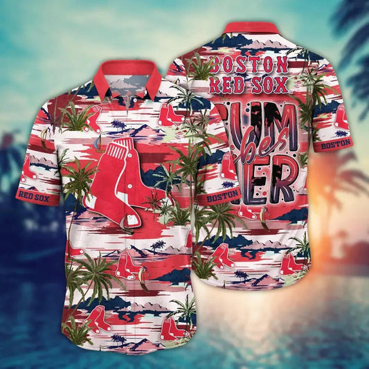 Boston Red Sox MLB Flower Aloha Hawaiian Shirt 8, MLB Hawaiian Shirt Moonbestprint
