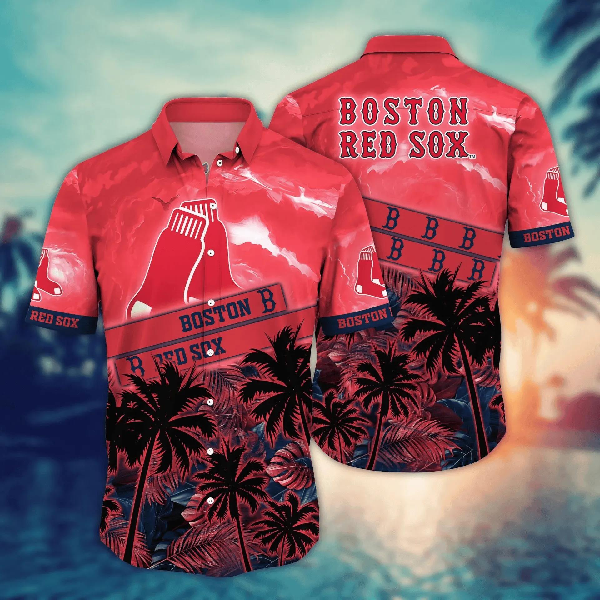 Boston Red Sox MLB Flower Hawaii Shirt, MLB Hawaiian Shirt Moonbestprint