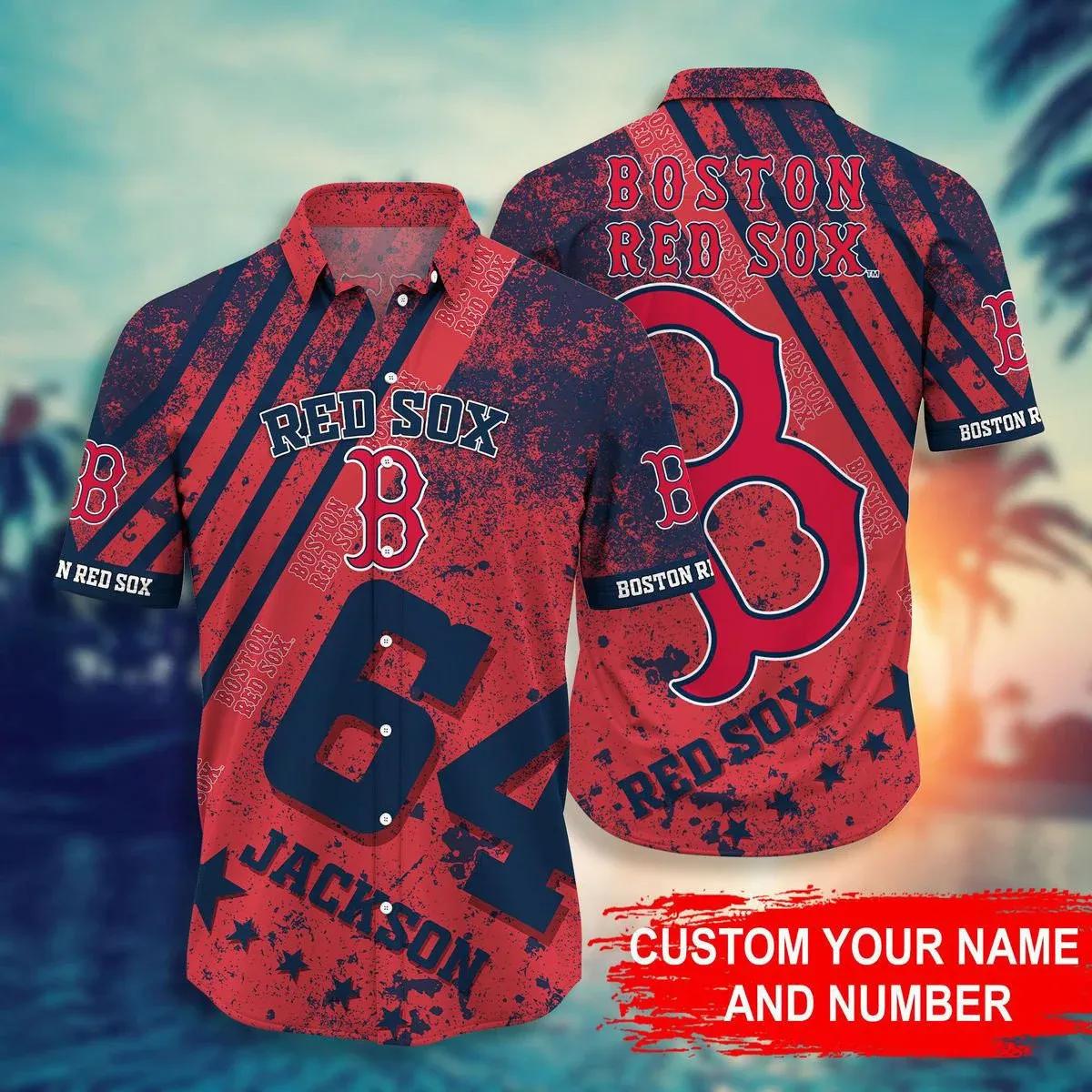 Boston Red Sox MLB-Personalized Hawaiian Shirt, MLB Hawaiian Shirt Moonbestprint