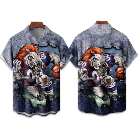 Broncos American Football Holiday Hawaiian Shirt- Moonbestprint