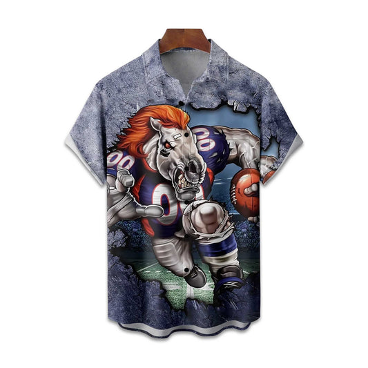 Broncos American Football Holiday Hawaiian Shirt- Moonbestprint