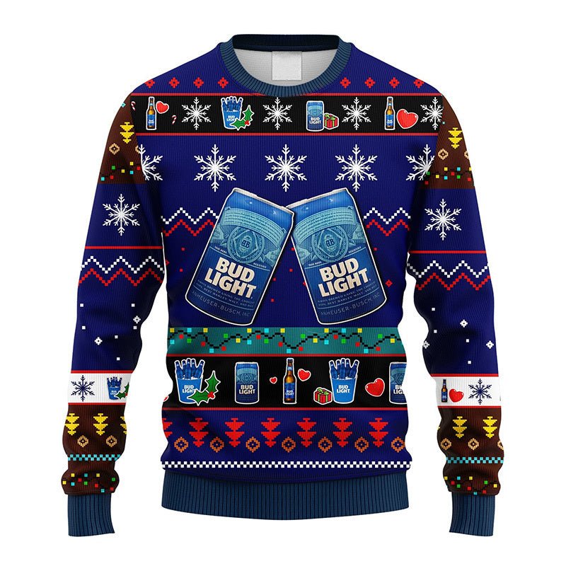 Bud Light Christmas Ugly Sweater – Moonbestprint