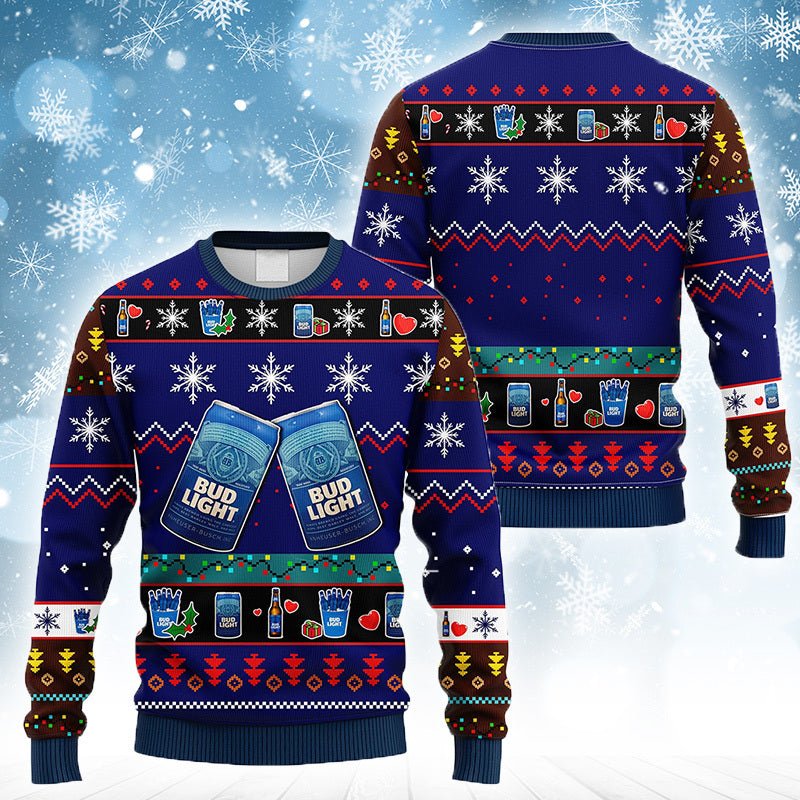 Bud Light Christmas Ugly Sweater – Moonbestprint
