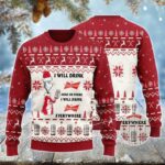 Budweiser Cat Hat Will Drink Everywhere Ugly Sweater – Moonbestprint