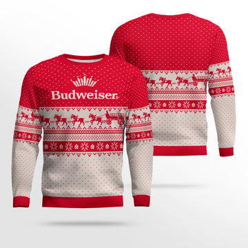 Budweiser Clydesdale Hitch Ugly Christmas Sweater 2025 – Moonbestprint