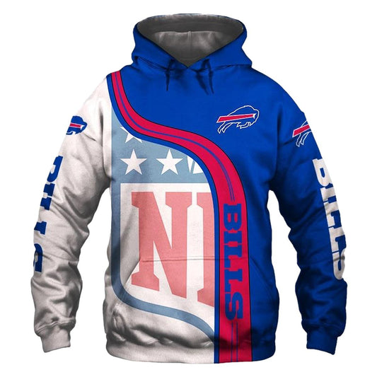 Buffalo Bills Big Logo Lovely AOP Hoodie -  Moonbestprint