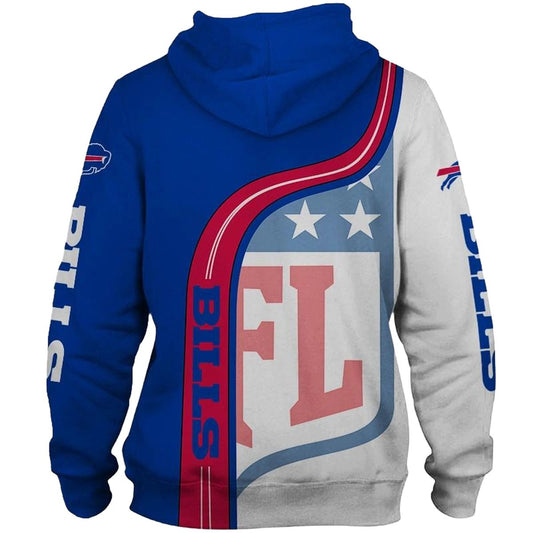 Buffalo Bills Big Logo Lovely AOP Hoodie -  Moonbestprint