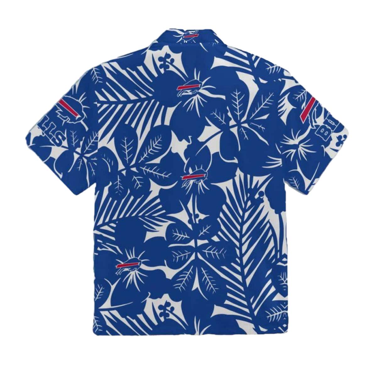 Buffalo Bills Blue Flower Pattern Beach Gift For Friend Hawaiian Shirt - Moonbestprint