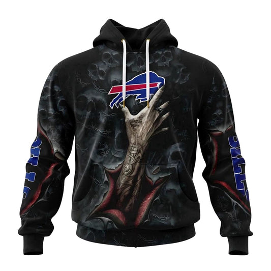 Buffalo Bills Clown Halloween AOP Hoodie -  Moonbestprint