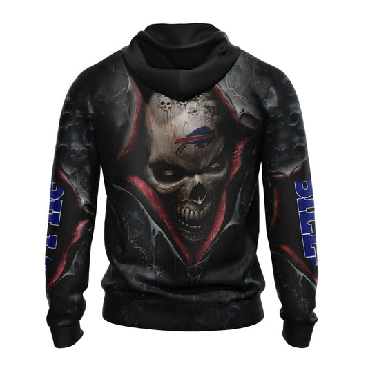 Buffalo Bills Clown Halloween AOP Hoodie -  Moonbestprint