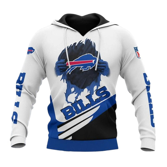 Buffalo Bills Cool Graphic Gift For Men AOP Hoodie -  Moonbestprint