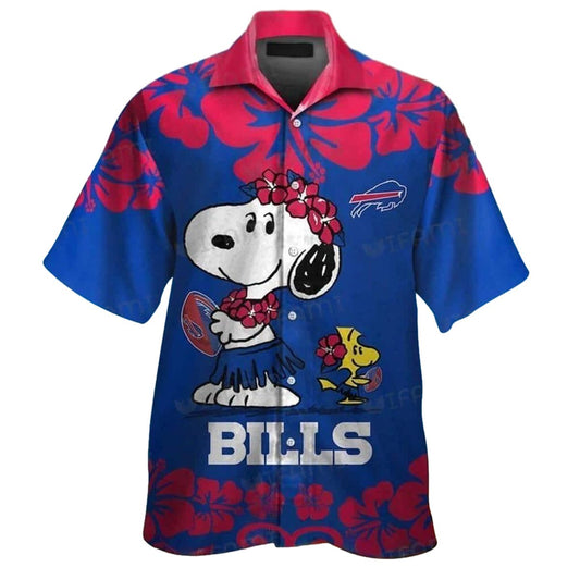 Buffalo Bills Cool Snoopy Peanuts Summer Hawaiian Shirt - Moonbestprint