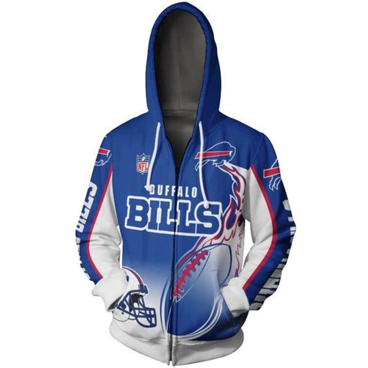 Buffalo Bills Cute Flame Balls Graphic Gift For Men AOP Hoodie -  Moonbestprint
