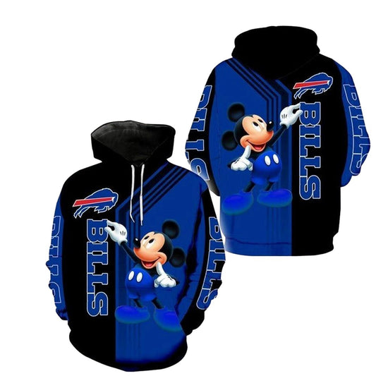Buffalo Bills Disney Mickey Painting AOP Hoodie -  Moonbestprint