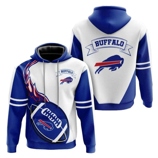 Buffalo Bills Flame Balls Graphic Gift For Fans AOP Hoodie -  Moonbestprint