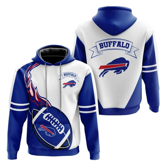 Buffalo Bills Flame Balls Graphic Gift For Fans AOP Hoodie -  Moonbestprint