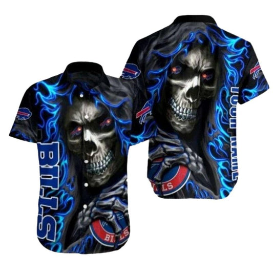 Buffalo Bills Gridiron Ghost Hawaiian Shirt - Moonbestprint