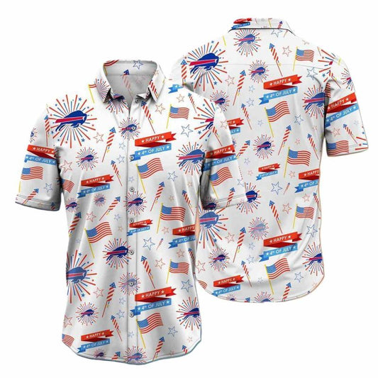 Buffalo Bills Happy 4Th Of July Hawaiian Shirt - Moonbestprint