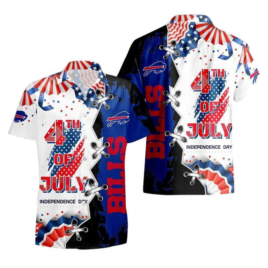 Buffalo Bills Happy Independence Day Hawaiian Shirt - Moonbestprint