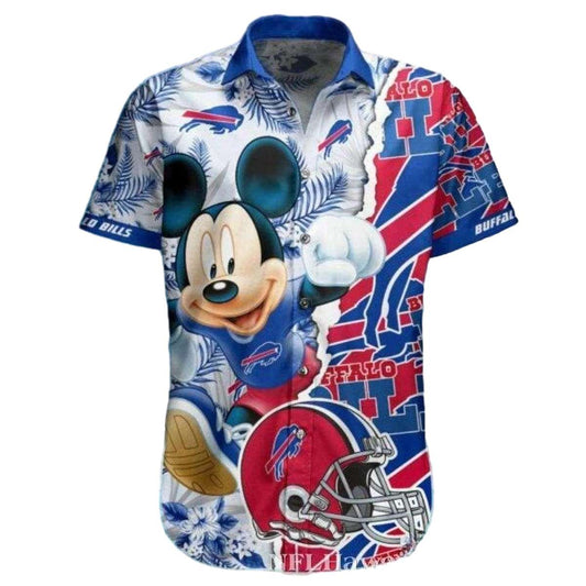Buffalo Bills Mickey Fan Hawaiian Shirt - Moonbestprint