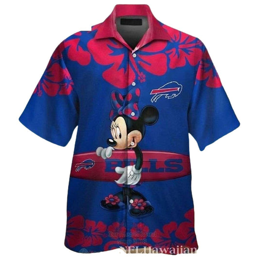Buffalo Bills Minnie Mouse Surfing Hawaiian Shirt - Moonbestprint