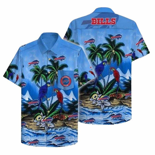 Buffalo Bills Parrots Couple Hawaiian Shirt - Moonbestprint