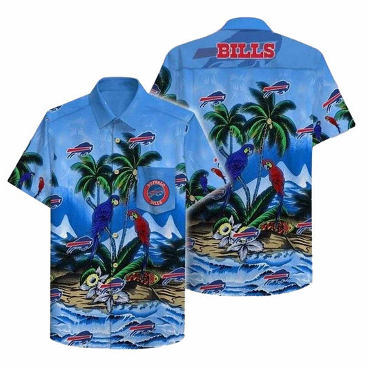 Buffalo Bills Parrots Couple Hawaiian Shirt - Moonbestprint