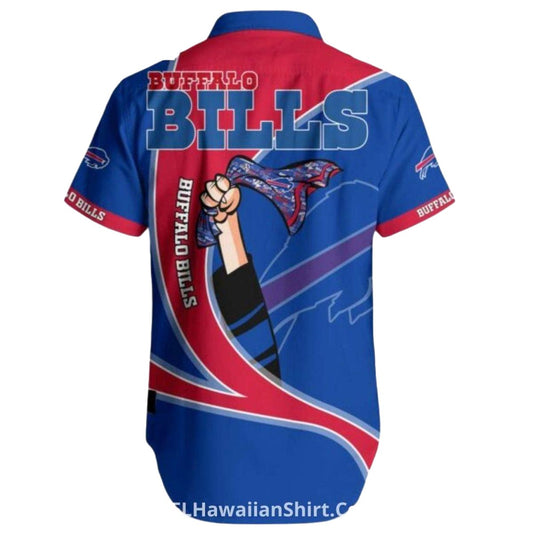 Buffalo Bills Red And Blue Superhero Graphic Hawaiian Shirt - Moonbestprint