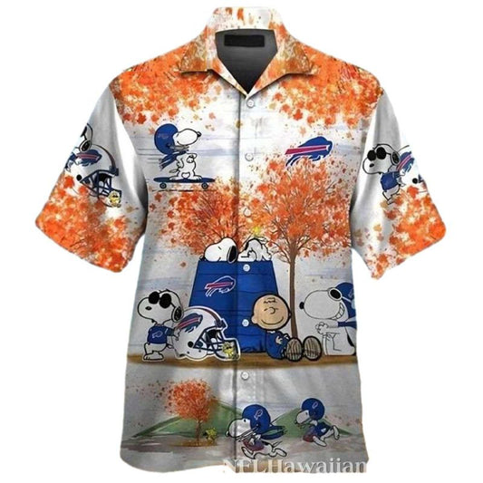 Buffalo Bills Snoopy Charlie Brown Hawaiian Shirt - Moonbestprint