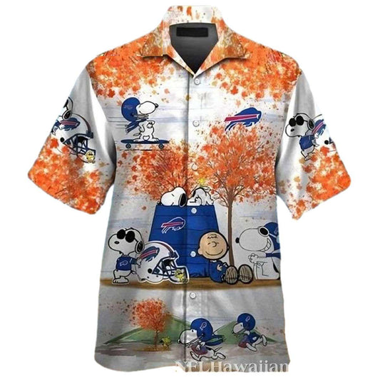 Buffalo Bills Snoopy Charlie Brown Hawaiian Shirt - Moonbestprint