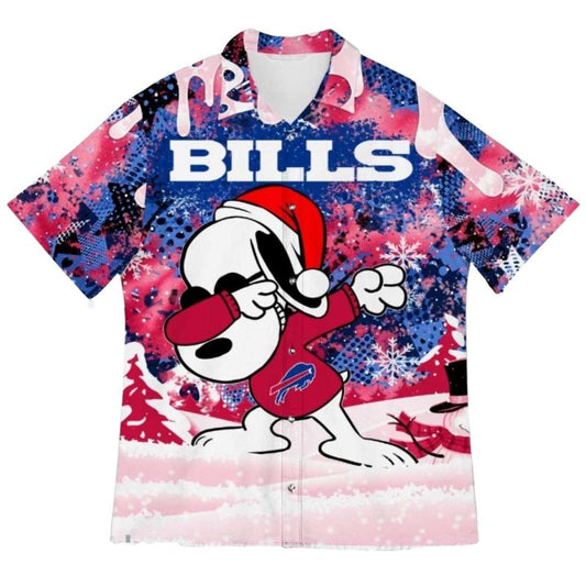 Buffalo Bills Snoopy Holiday Dabbing Hawaiian Shirt - Moonbestprint
