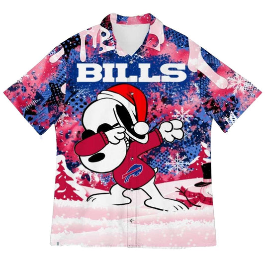 Buffalo Bills Snoopy Holiday Dabbing Hawaiian Shirt - Moonbestprint