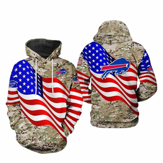 Buffalo Bills Us Flag Camo Veteran Team AOP Hoodie -  Moonbestprint