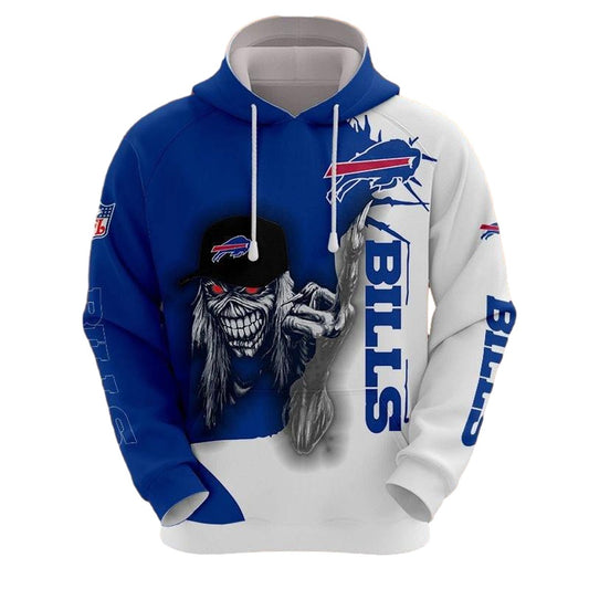 Buffalo Bills Ultra Death Graphic Gift For Halloween AOP Hoodie -  Moonbestprint
