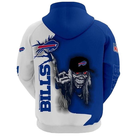 Buffalo Bills Ultra Death Graphic Gift For Halloween AOP Hoodie -  Moonbestprint