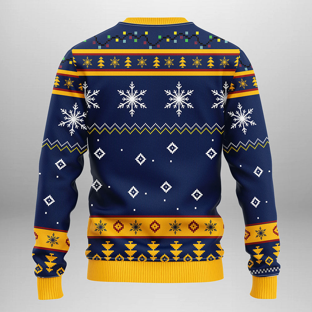 Buffalo Sabres Funny Grinch Ugly Christmas Sweater, Grinch Xmas Sweater Moonbestprint
