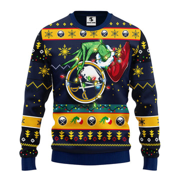Buffalo Sabres Grinch Ugly Christmas Sweater, Grinch Xmas Sweater Moonbestprint