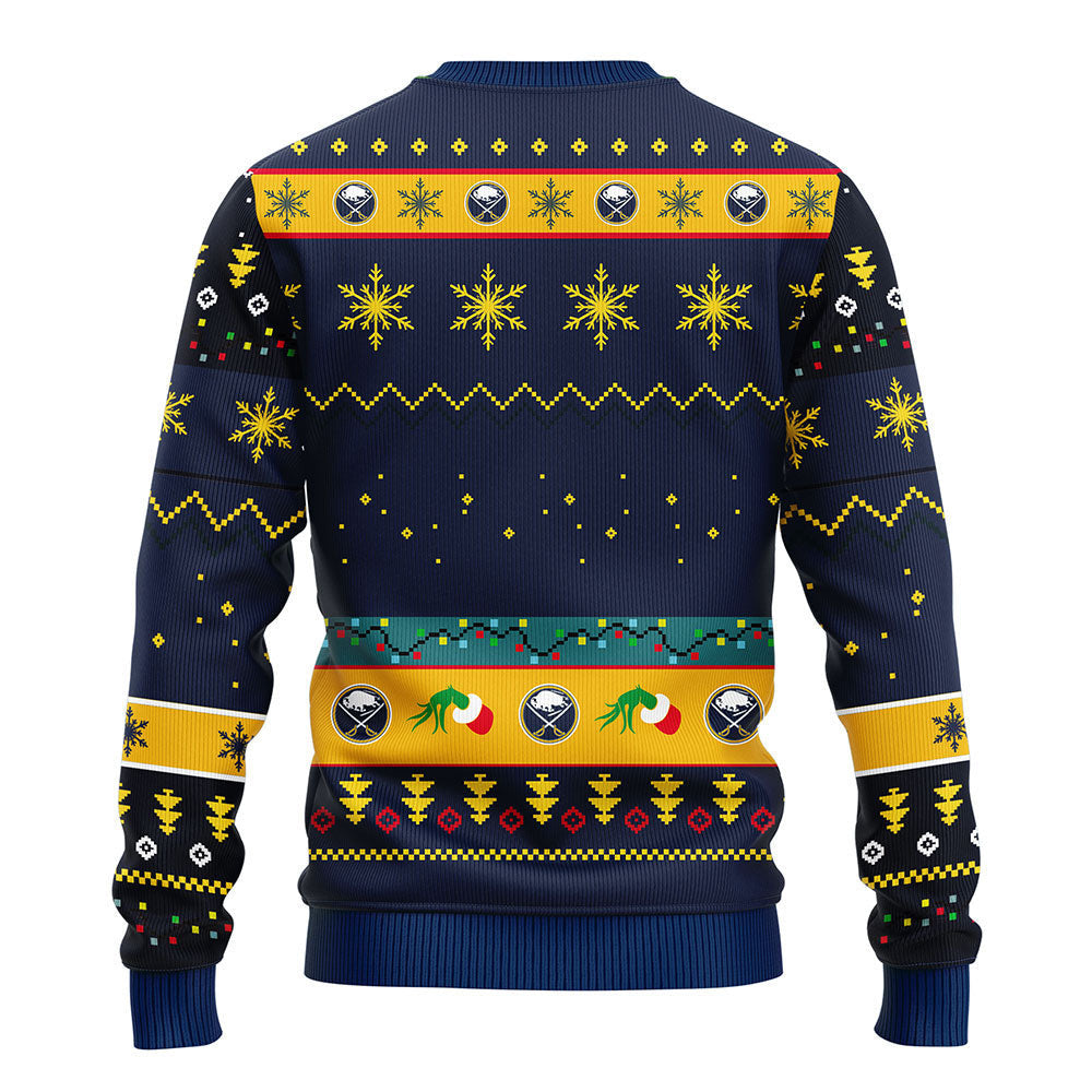 Buffalo Sabres Grinch Ugly Christmas Sweater, Grinch Xmas Sweater Moonbestprint
