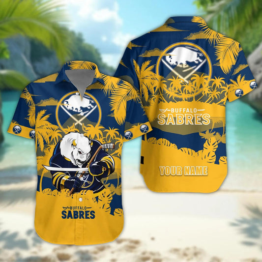 Buffalo Sabres Personalized Hawaiian Shirt – Custom Name, NHL Hawaiian Shirt Moonbestprint