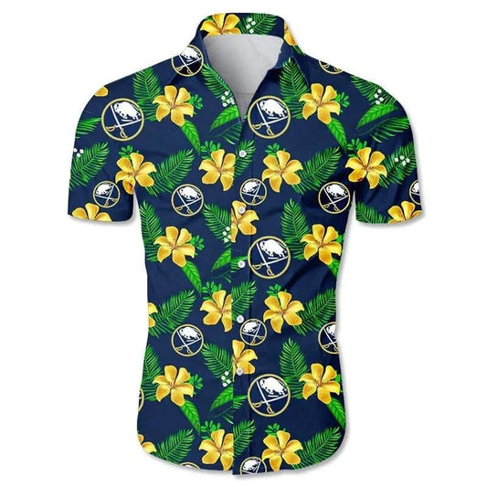 Buffalo Sabres Tropical Flowers Summer Hawaiian Shirt 2, NHL Hawaiian Shirt Moonbestprint