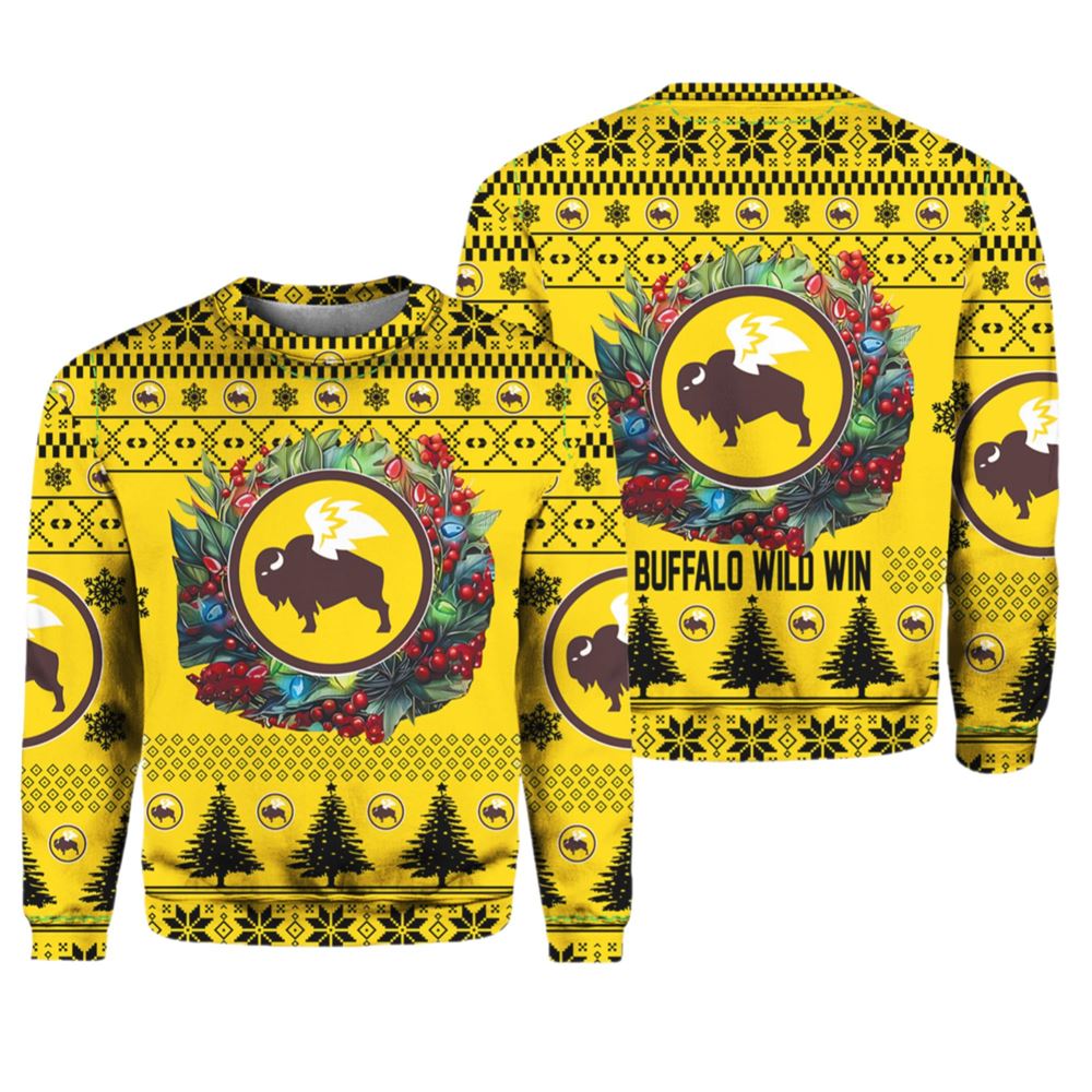 Buffalo Wild Ugly Christmas Sweater - Moonbestprint