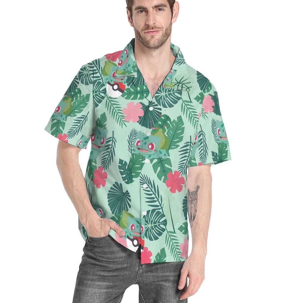 Pokemon Bulbasaur Tropical Green Hawaii Shirt – Moonbestprint
